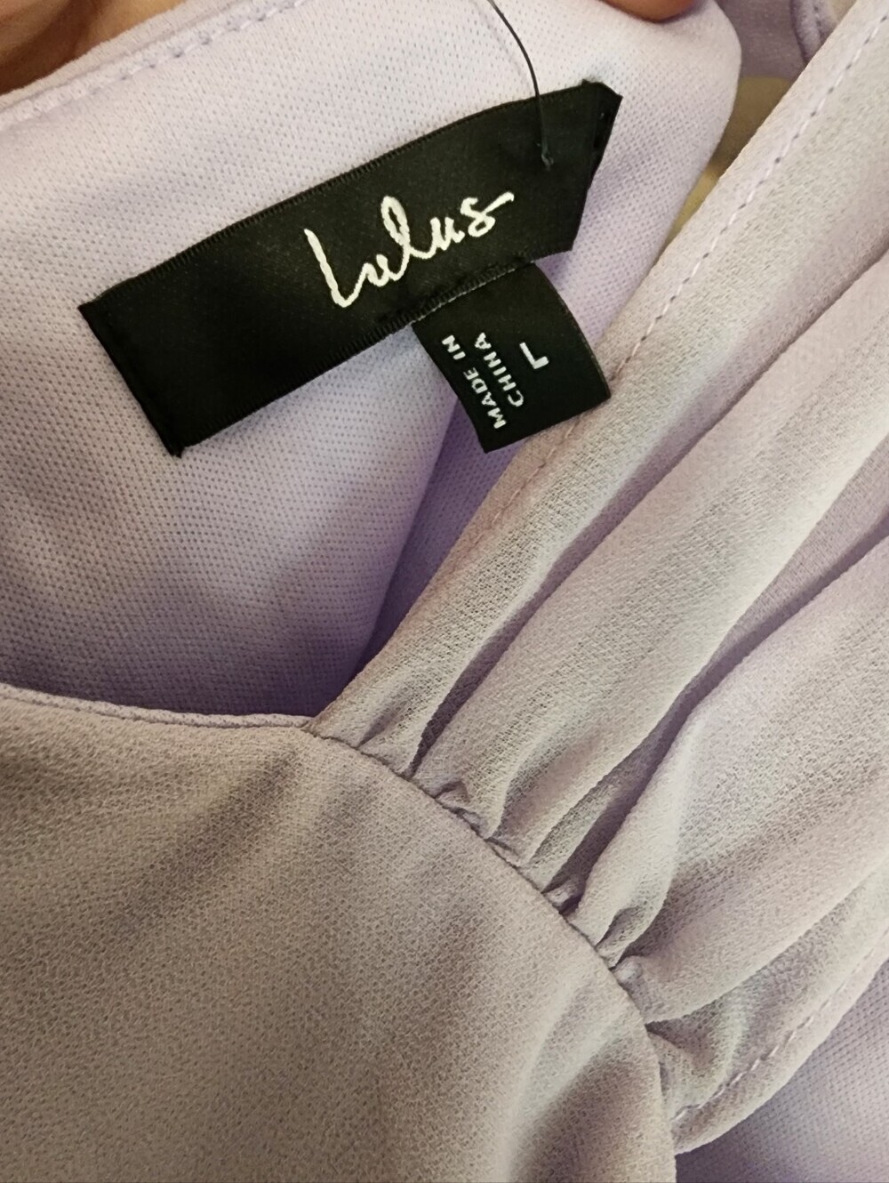 Lulus Marilina Lavender Pleated Twist-Front Maxi Dress L Wedding Party Formal - Picture 10 of 10